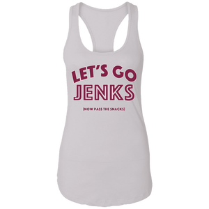 Lets Go Jenks Ladies Ideal Racerback Tank