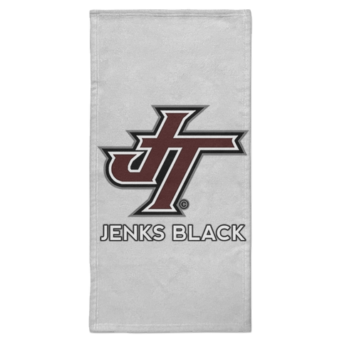 Jenks Black Towel - 15x30
