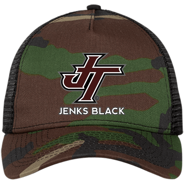 JT Embroidered Snapback Trucker Cap