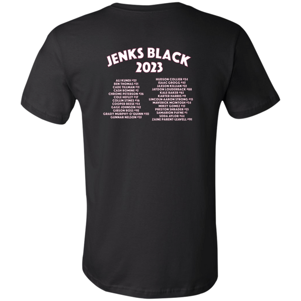 Jenks Black 2023 Unisex Jersey Short-Sleeve T-Shirt