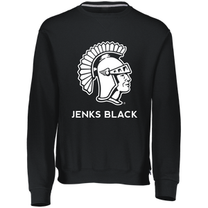 Jenks Black Youth Dri-Power Fleece Crewneck Sweatshirt