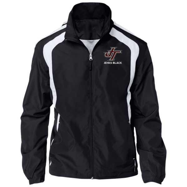 Jenks Black Jersey-Lined Raglan Jacket