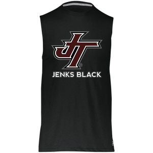 Jenks Black Essential Dri-Power Sleeveless Muscle Tee