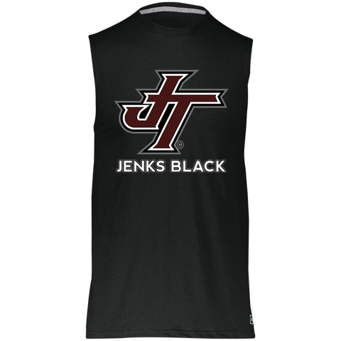 Jenks Black Essential Dri-Power Sleeveless Muscle Tee