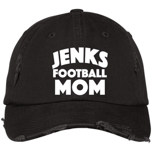 JENKS MOM Embroidered Distressed Dad Cap